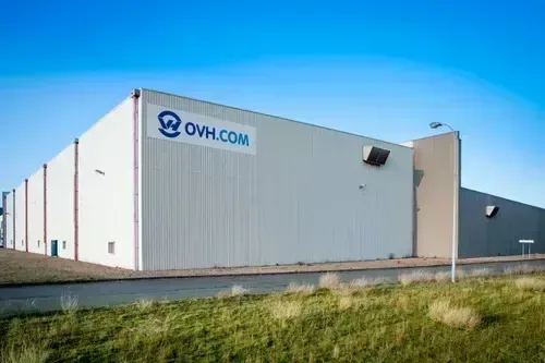 OVHcloud data centre building in Gravelines, France