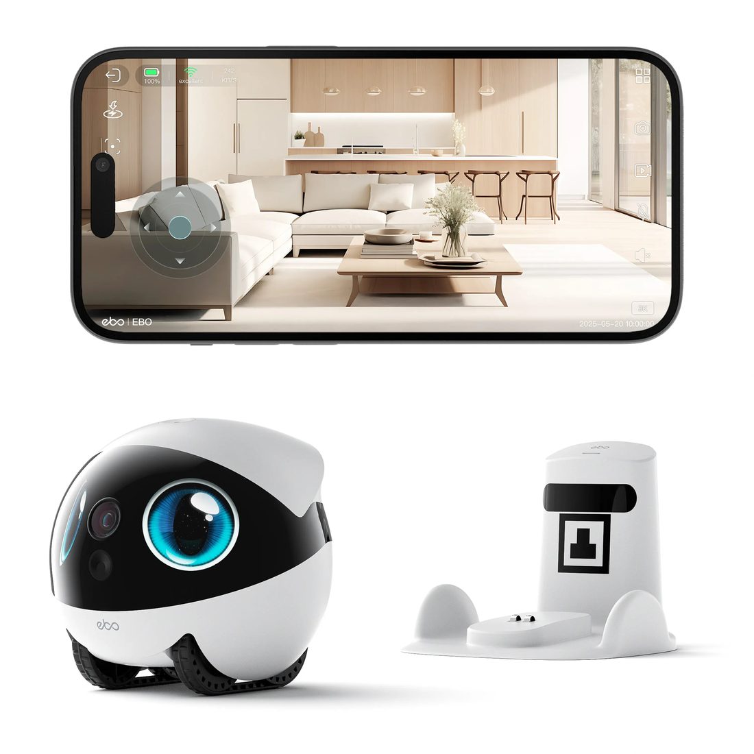 EBO Air 2S, robot de securite mobile