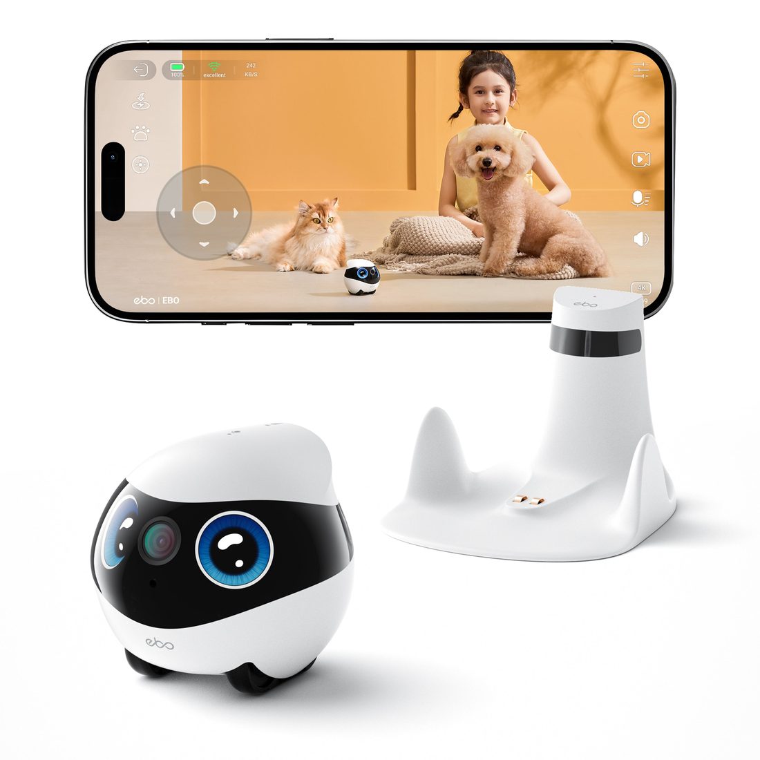 EBO Mini, robot camera mobile